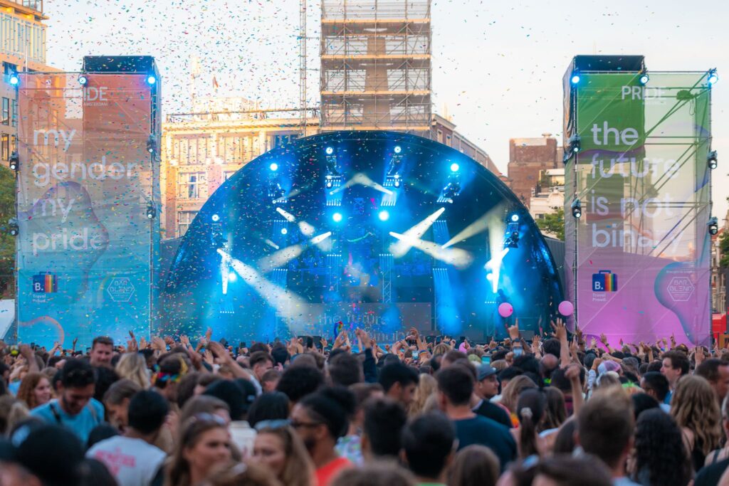 Rond evenementenpodium te huur